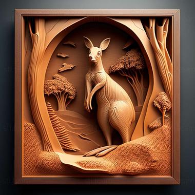 3D model kangaroo (STL)